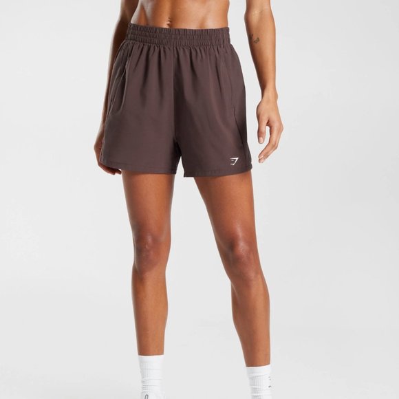 Brand new Gymshark WOVEN POCKET SHORTS - Chocolate Brown - Picture 5 of 10